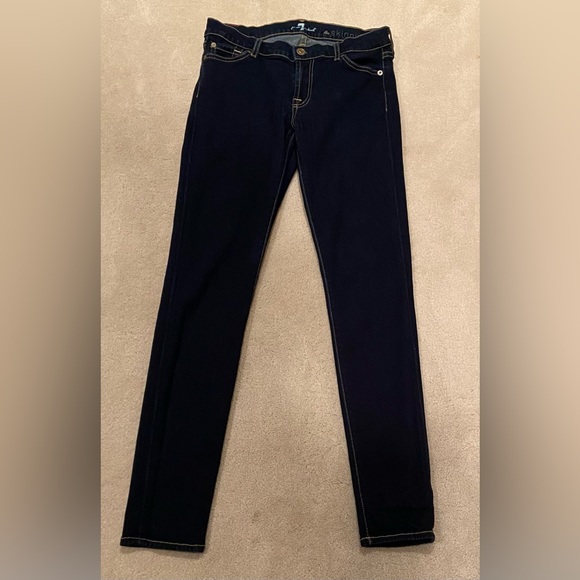 7 For All Mankind The Skinny Mid-Rise Stretch Jeans - Picture 7 of 13
